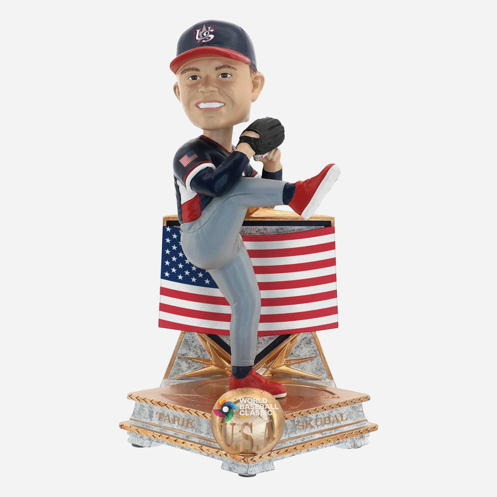 Tarik Skubal USA 2026 World Baseball Classic Flag Bobblehead FOCO - FOCO.com