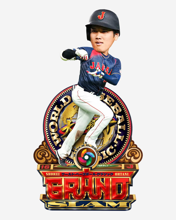 Shohei Ohtani Japan 2026 World Baseball Classic Grand Slam Home Run Celebration Bobblehead FOCO - FOCO.com