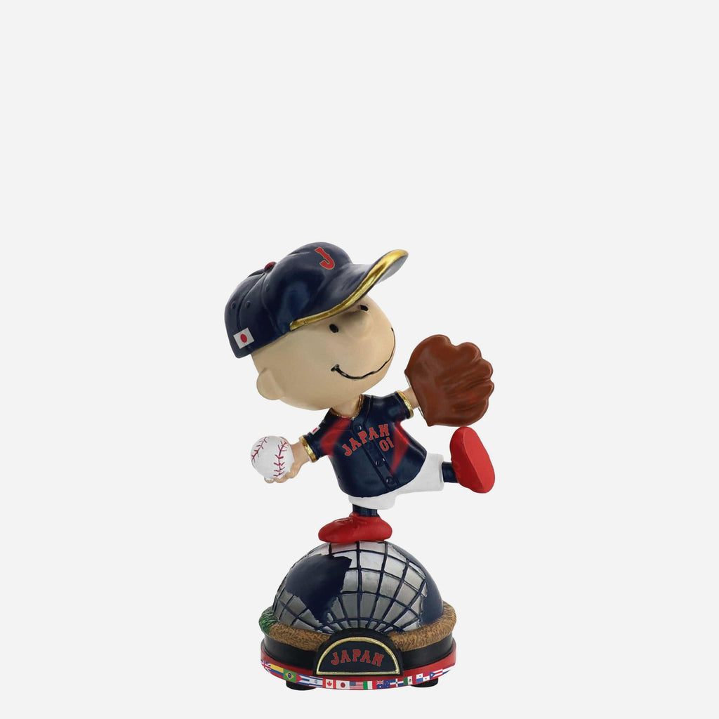 Japan Charlie Brown Peanuts 2026 World Baseball Classic Bobblehead FOCO - FOCO.com