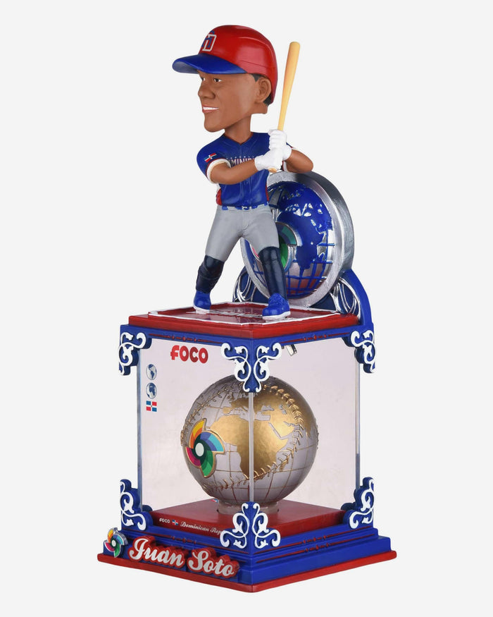 Juan Soto Dominican Republic 2026 World Baseball Classic Globe Case Bobblehead FOCO - FOCO.com