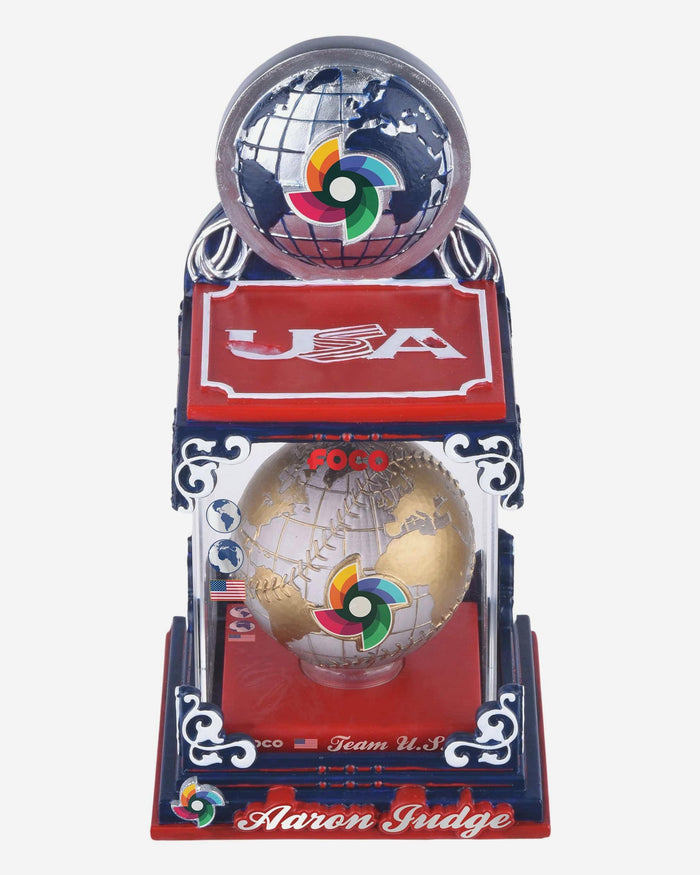 Aaron Judge USA 2026 World Baseball Classic Globe Case Bobblehead FOCO - FOCO.com