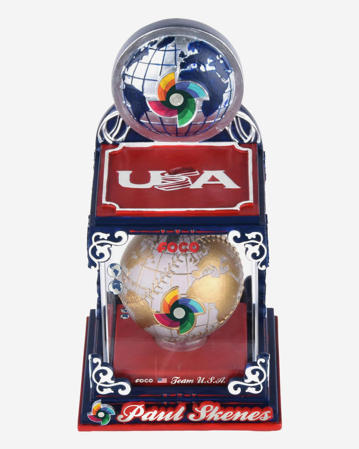 Paul Skenes USA 2026 World Baseball Classic Globe Case Bobblehead FOCO - FOCO.com