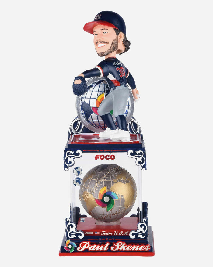 Paul Skenes USA 2026 World Baseball Classic Globe Case Bobblehead FOCO - FOCO.com