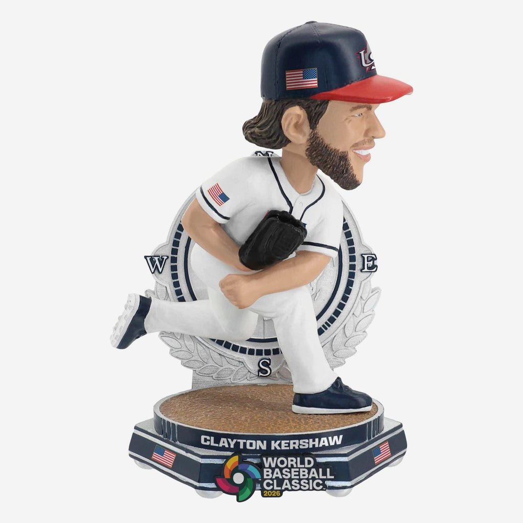 Clayton Kershaw USA 2026 World Baseball Classic Bobblehead FOCO - FOCO.com