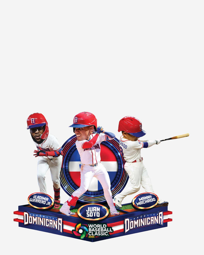 Dominican Republic 2026 World Baseball Classic Triple Bobblehead FOCO - FOCO.com