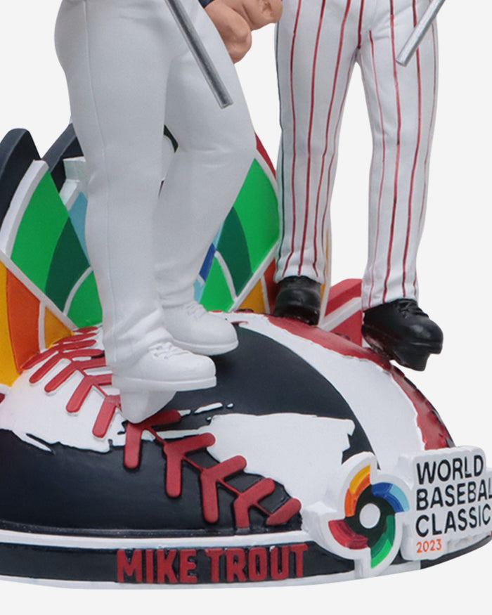 Shohei Ohtani & Mike Trout Japan & USA 2023 World Baseball Classic Flag Dual Bobblehead FOCO - FOCO.com