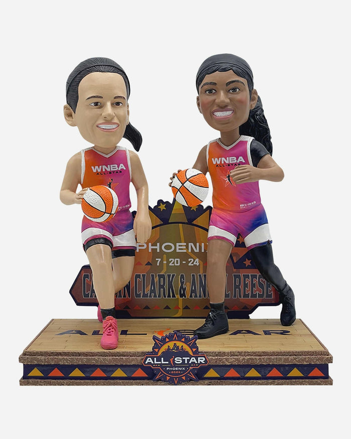 Angel Reese & Caitlin Clark Chicago Sky & Indiana Fever 2024 All-Star Dual Gamebreaker Bobblehead FOCO - FOCO.com
