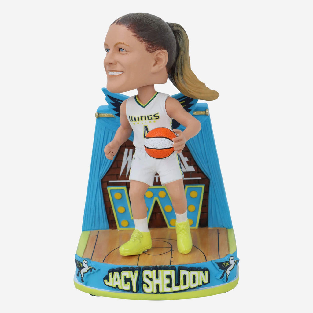 Jacy Sheldon Dallas Wings Welcome To The W Bobblehead FOCO - FOCO.com