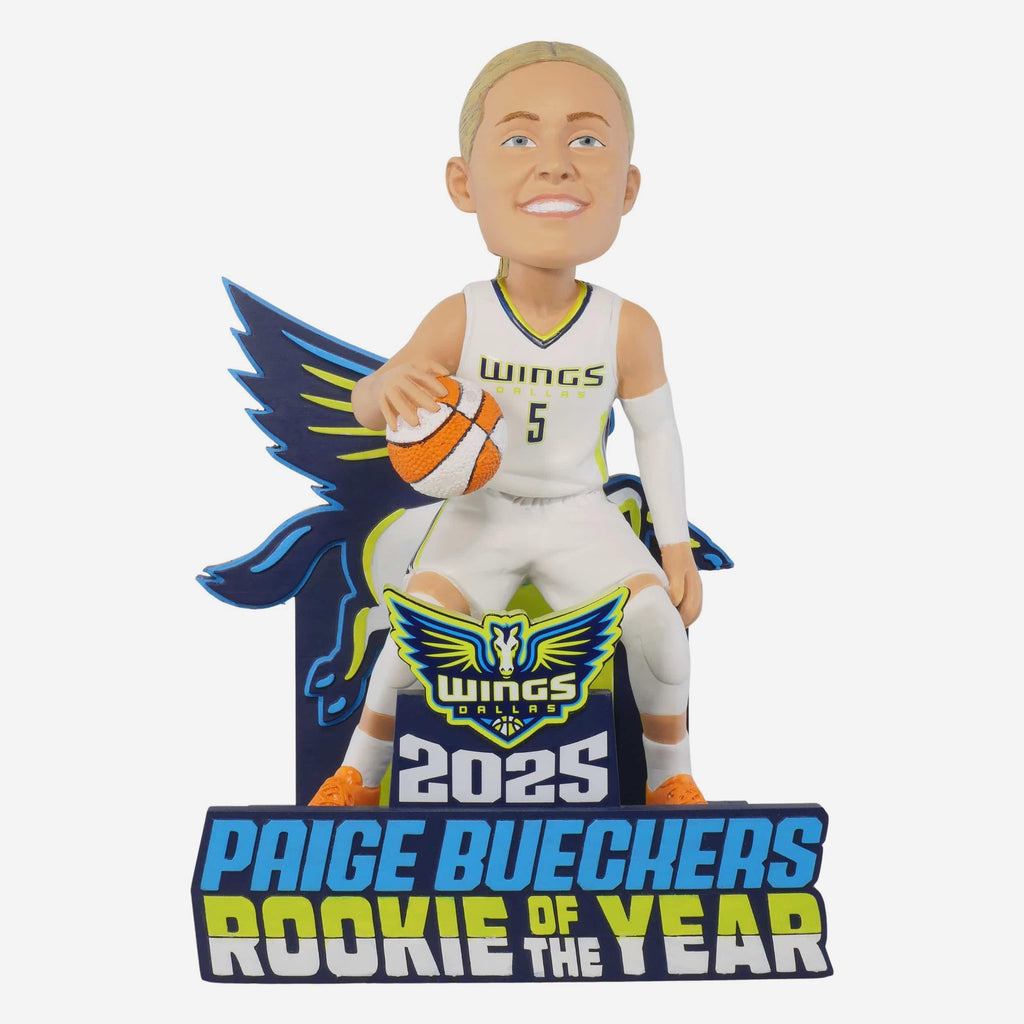 Paige Bueckers Dallas Wings 2025 Rookie of the Year Bobblehead FOCO - FOCO.com