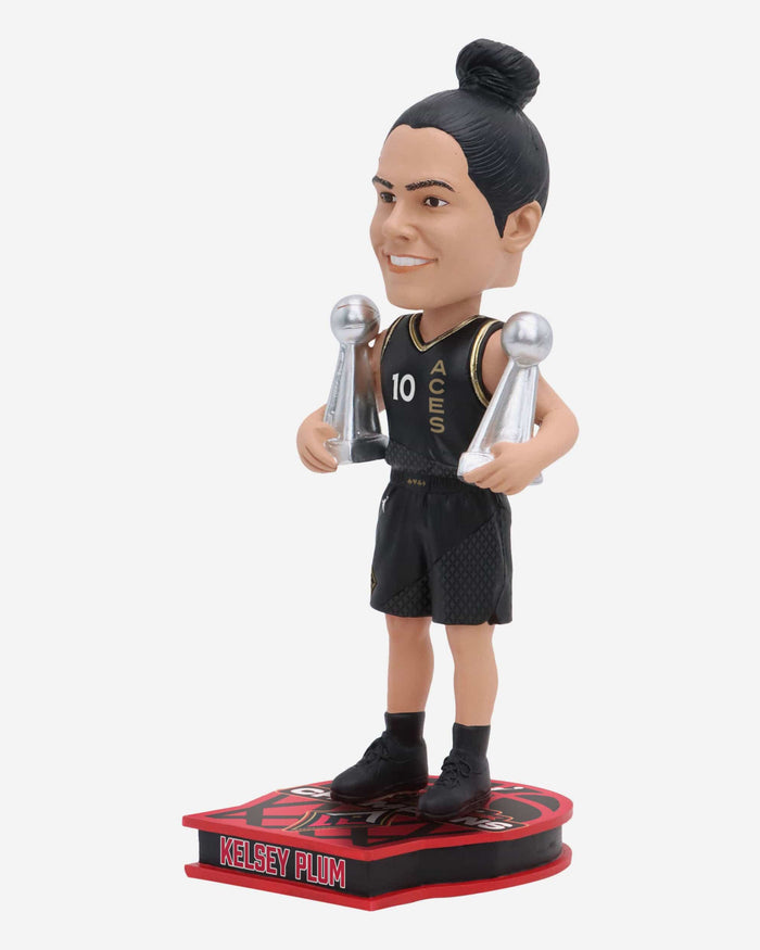 Kelsey Plum Las Vegas Aces 2023 WNBA Back To Back Champions Bobblehead FOCO - FOCO.com