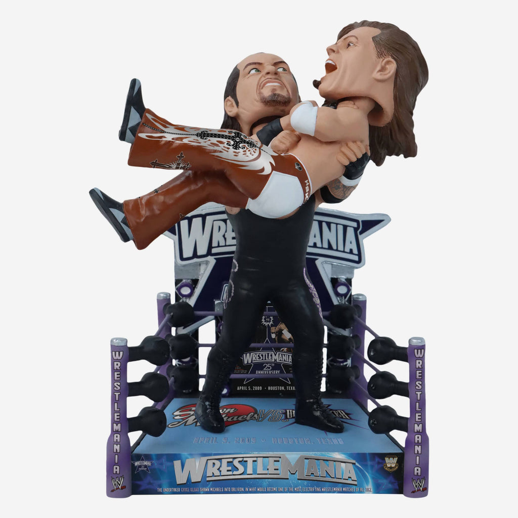 Shawn Michaels & Undertaker WWE 2009 Wrestlemania 25 Dual Bobblehead FOCO - FOCO.com