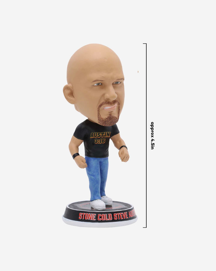 Stone Cold Steve Austin WWE Mini Bighead Bobblehead FOCO - FOCO.com