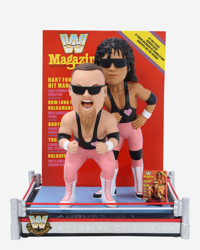 Bret Hit Man Hart & Jim The Anvil Neidhart Hart Foundation WWE Magazine Cover Bobblehead FOCO - FOCO.com