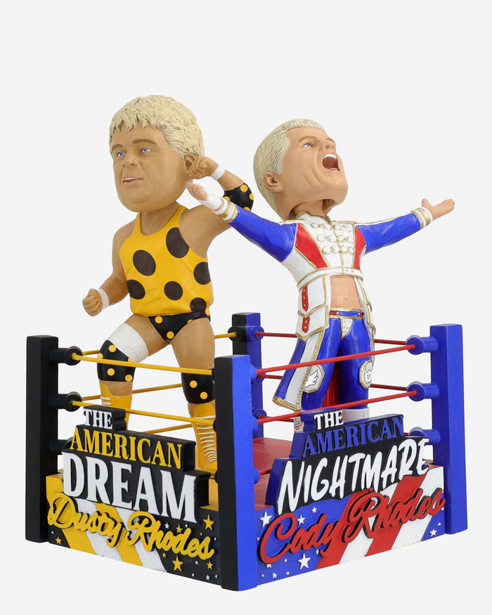 Cody Rhodes & Dusty Rhodes WWE American Dream & American Nightmare Dual Bobblehead FOCO - FOCO.com