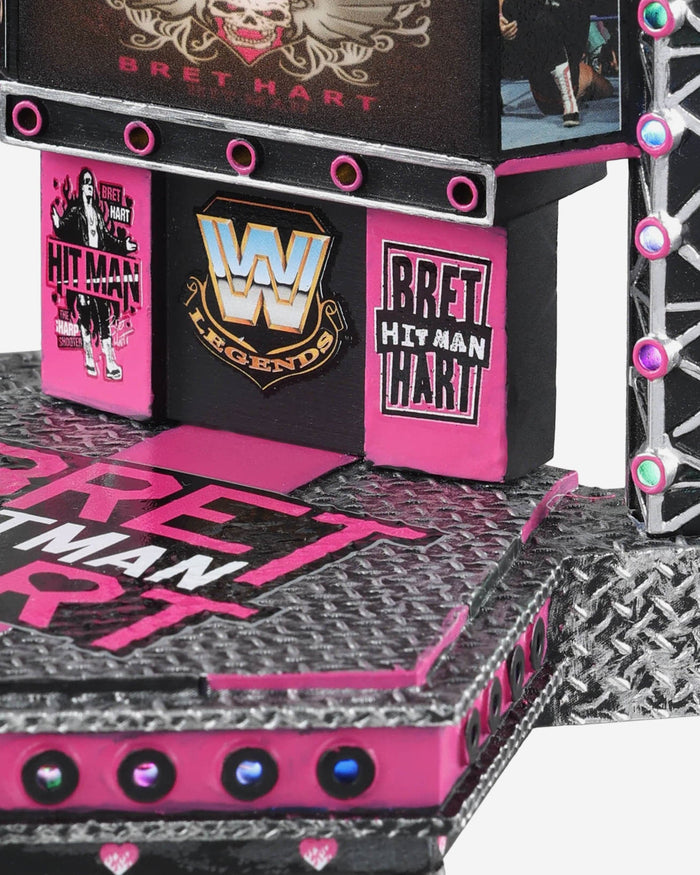 Bret Hart WWE Light Up Stage Entrance Bobblehead FOCO - FOCO.com