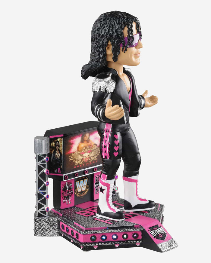 Bret Hart WWE Light Up Stage Entrance Bobblehead FOCO - FOCO.com