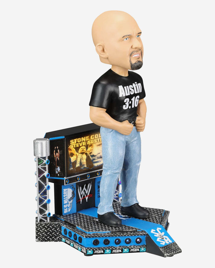 Stone Cold Steve Austin WWE Light Up Stage Entrance Bobblehead FOCO - FOCO.com