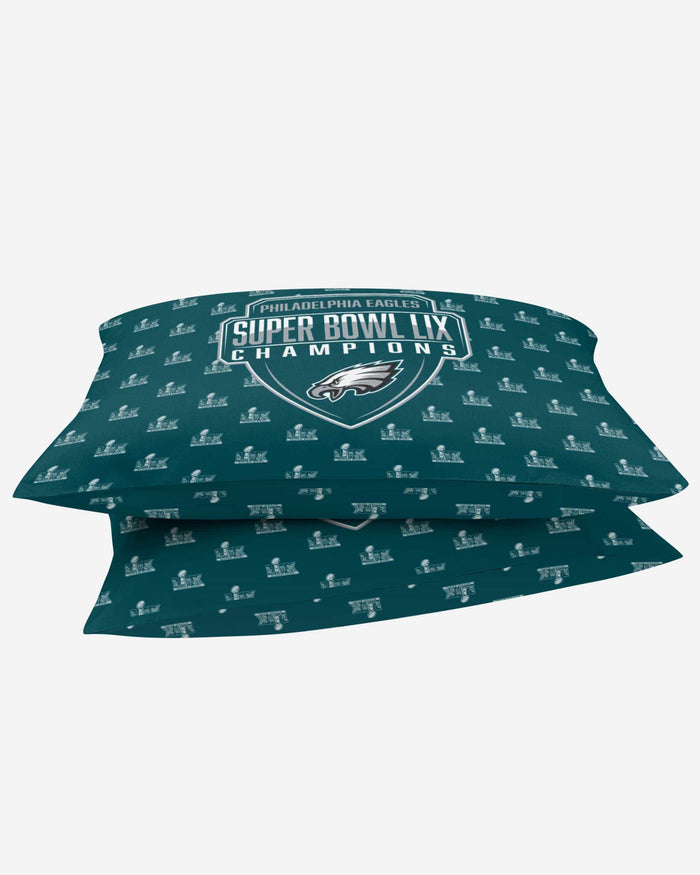 Philadelphia Eagles Super Bowl LIX Champions 2 Pack Twin Pillowcase FOCO - FOCO.com