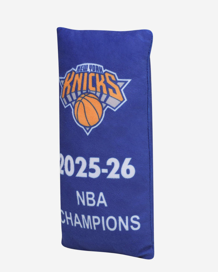 New York Knicks 2026 NBA Champions Banner 10 Inch Plush Banner FOCO - FOCO.com