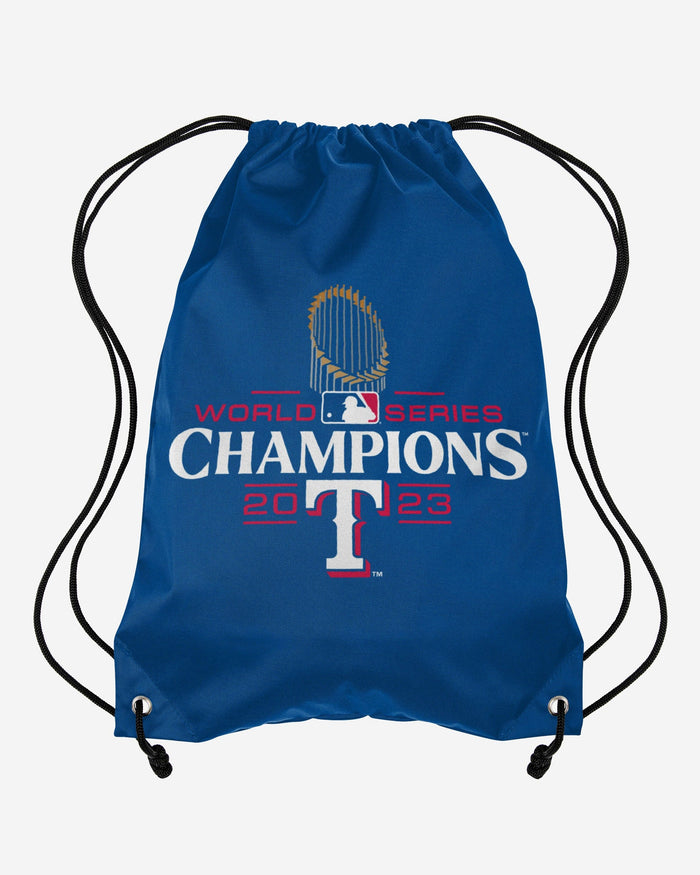 Texas Rangers 2023 World Series Champions Drawstring Backpack FOCO - FOCO.com