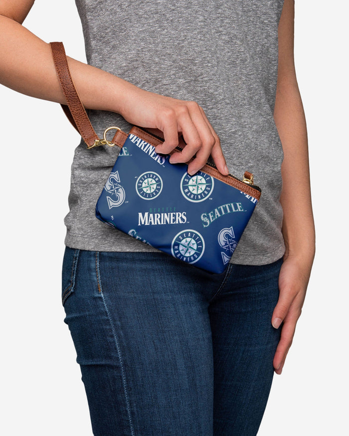 Seattle Mariners Repeat Logo Wristlet FOCO - FOCO.com