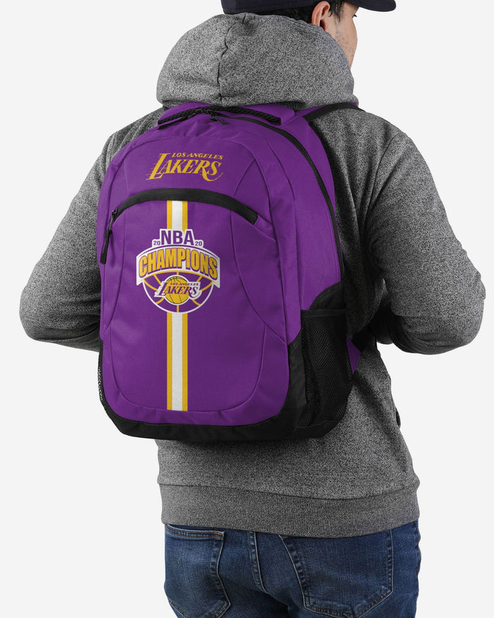 Los Angeles Lakers 2020 NBA Champions Action Backpack FOCO - FOCO.com