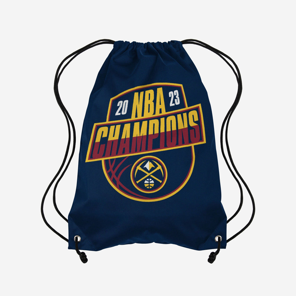 Denver Nuggets 2023 NBA Champions Champ Logo Drawstring Backpack FOCO - FOCO.com