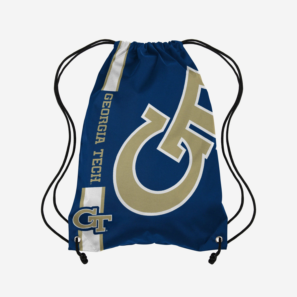 Georgia Tech Yellow Jackets Big Logo Drawstring Backpack FOCO - FOCO.com