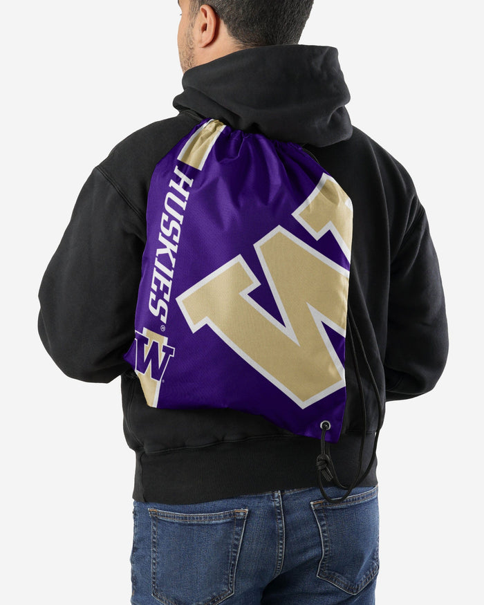 Washington Huskies Big Logo Drawstring Backpack FOCO - FOCO.com