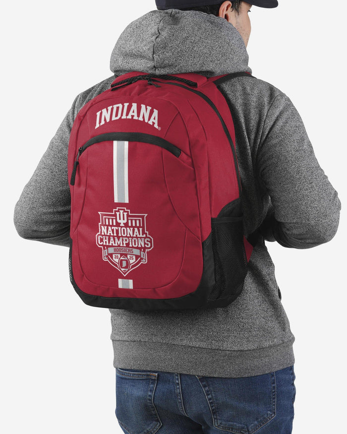 Indiana Hoosiers 2025 Football National Champions Team Stripe Backpack FOCO - FOCO.com