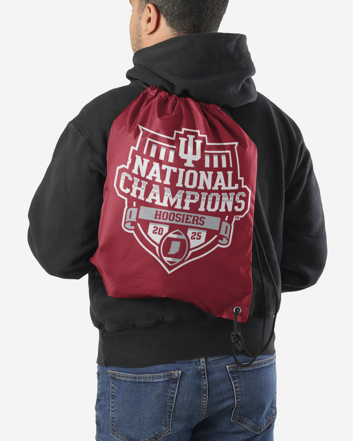 Indiana Hoosiers 2025 Football National Champions Drawstring Backpack FOCO - FOCO.com