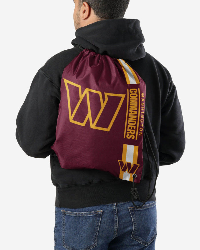 Washington Commanders Big Logo Drawstring Backpack FOCO - FOCO.com