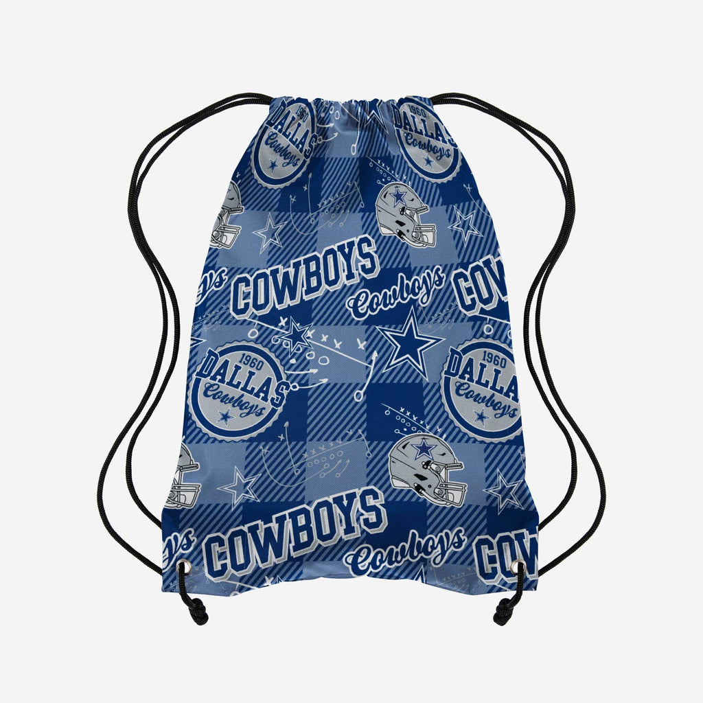 Dallas Cowboys Thematic Repeat Print Drawstring Backpack FOCO - FOCO.com