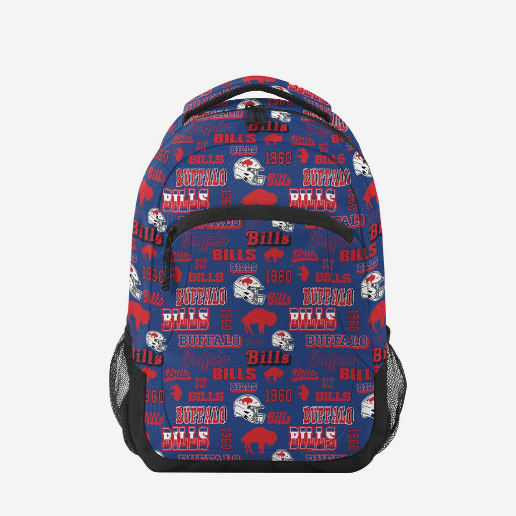 Buffalo Bills Repeat Retro Print Action Backpack FOCO - FOCO.com