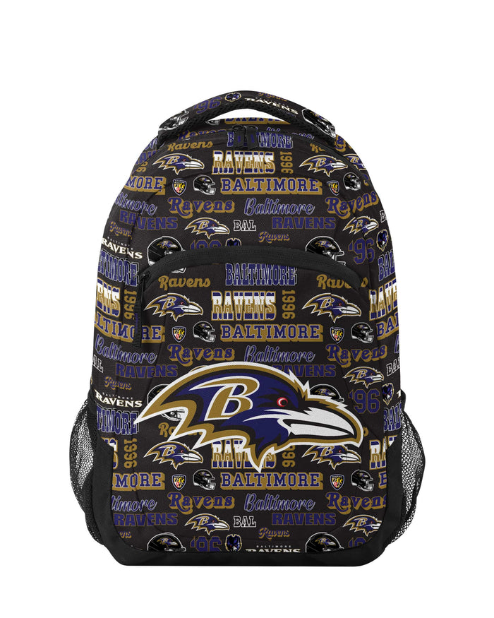 Baltimore Ravens Repeat Retro Print Action Backpack FOCO - FOCO.com