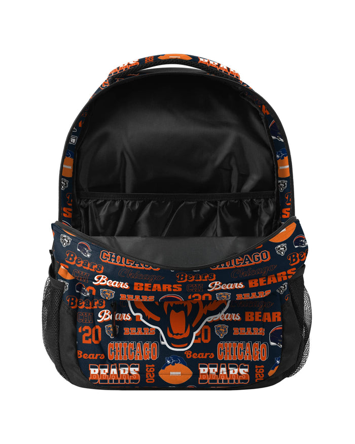 Chicago Bears Repeat Retro Print Action Backpack FOCO - FOCO.com