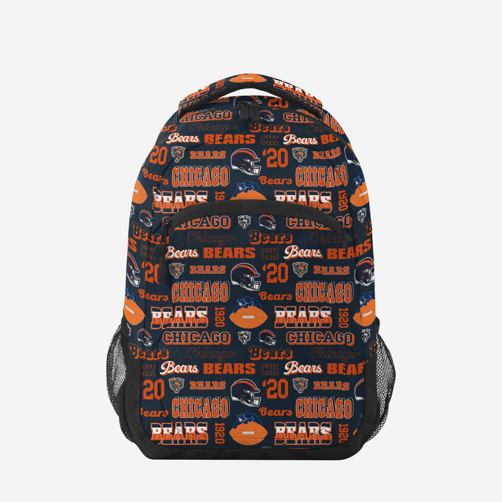 Chicago Bears Repeat Retro Print Action Backpack FOCO - FOCO.com