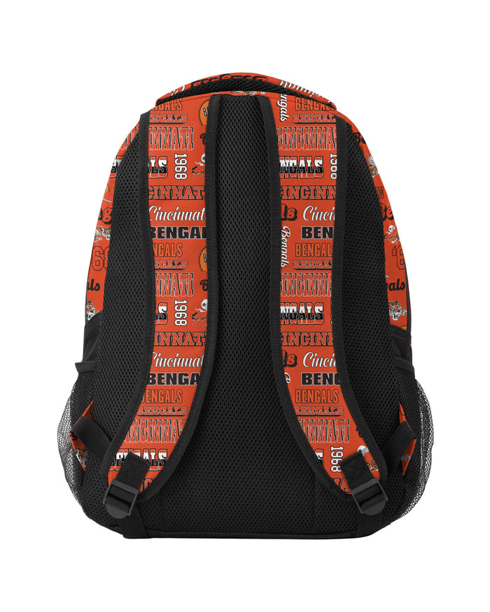 Cincinnati Bengals Repeat Retro Print Action Backpack FOCO - FOCO.com