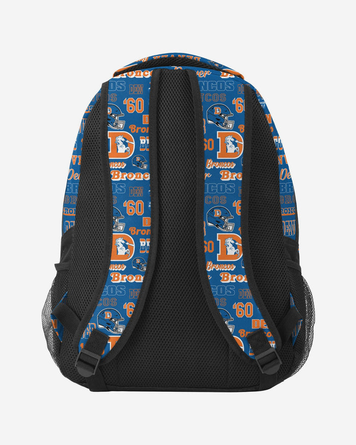 Denver Broncos Repeat Retro Print Action Backpack FOCO - FOCO.com
