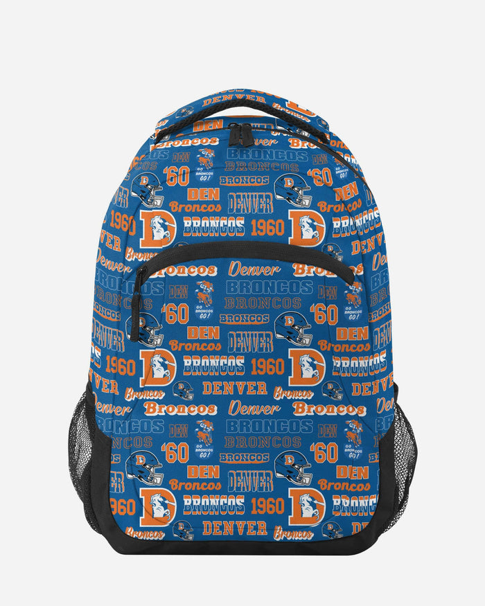 Denver Broncos Repeat Retro Print Action Backpack FOCO - FOCO.com