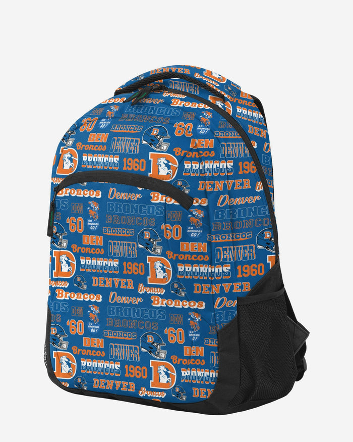Denver Broncos Repeat Retro Print Action Backpack FOCO - FOCO.com