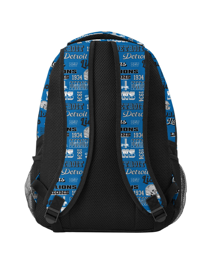 Detroit Lions Repeat Retro Print Action Backpack FOCO - FOCO.com