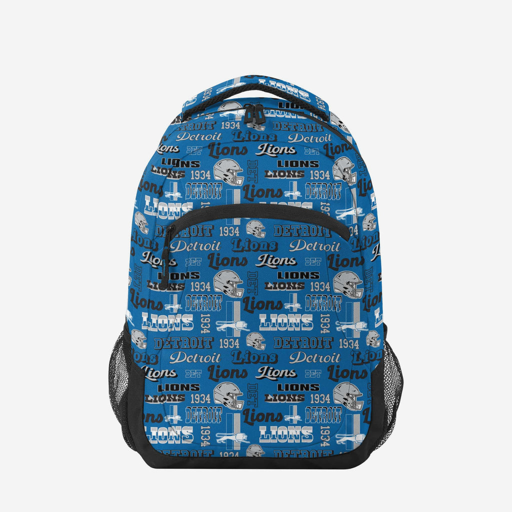 Detroit Lions Repeat Retro Print Action Backpack FOCO - FOCO.com