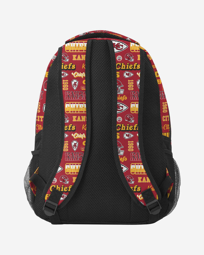 Kansas City Chiefs Repeat Retro Print Action Backpack FOCO - FOCO.com