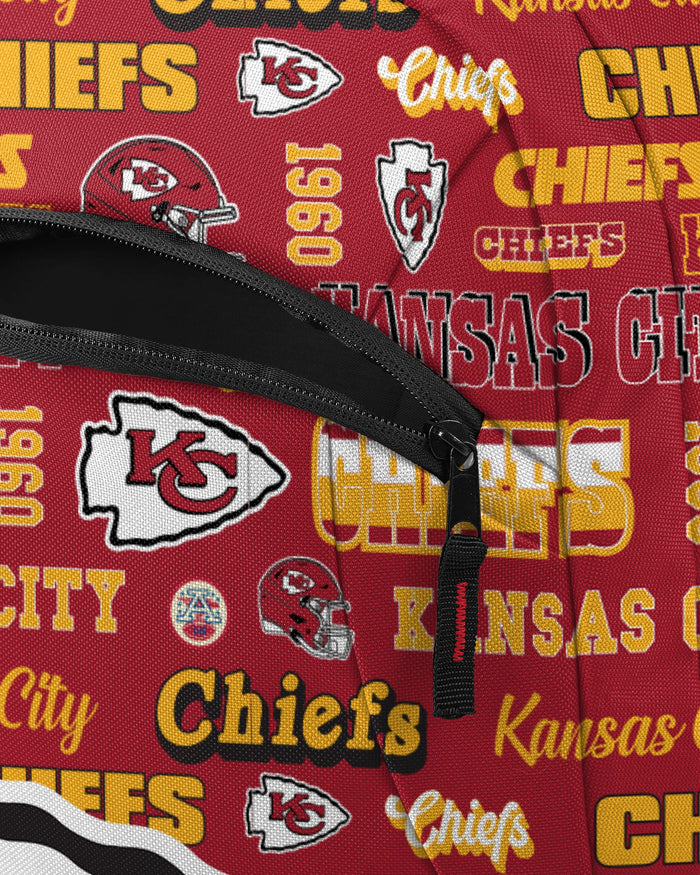 Kansas City Chiefs Repeat Retro Print Action Backpack FOCO - FOCO.com