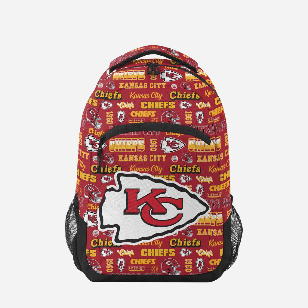 Kansas City Chiefs Repeat Retro Print Action Backpack FOCO - FOCO.com