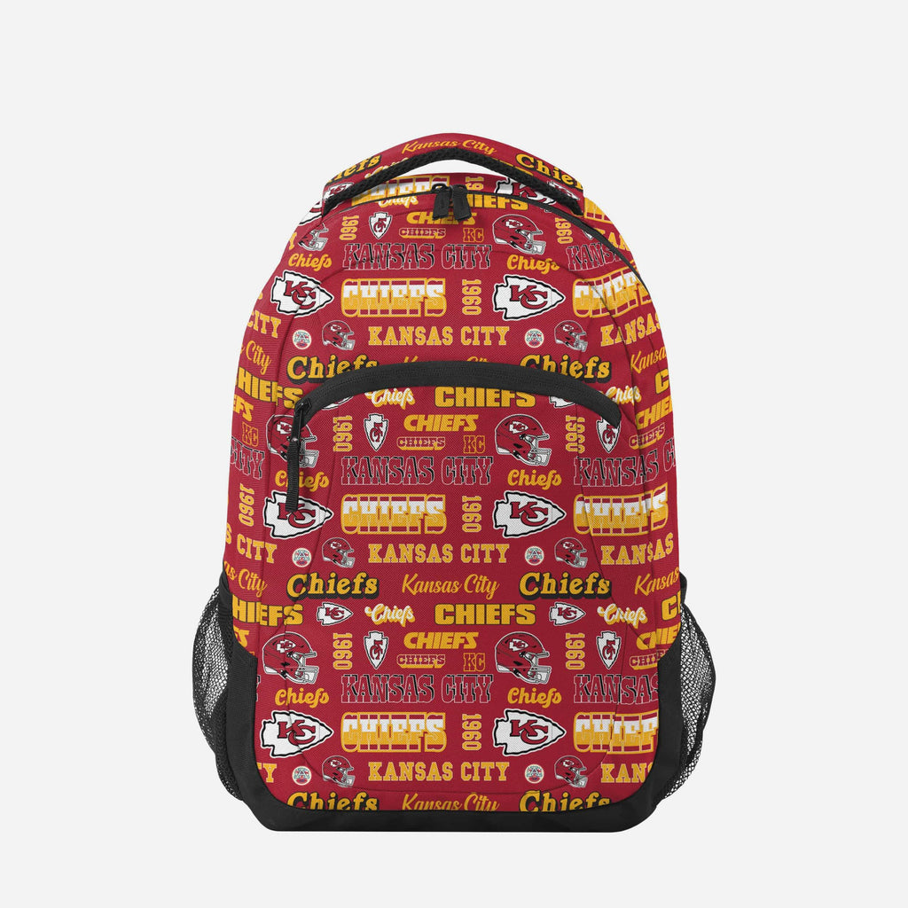 Kansas City Chiefs Repeat Retro Print Action Backpack FOCO - FOCO.com
