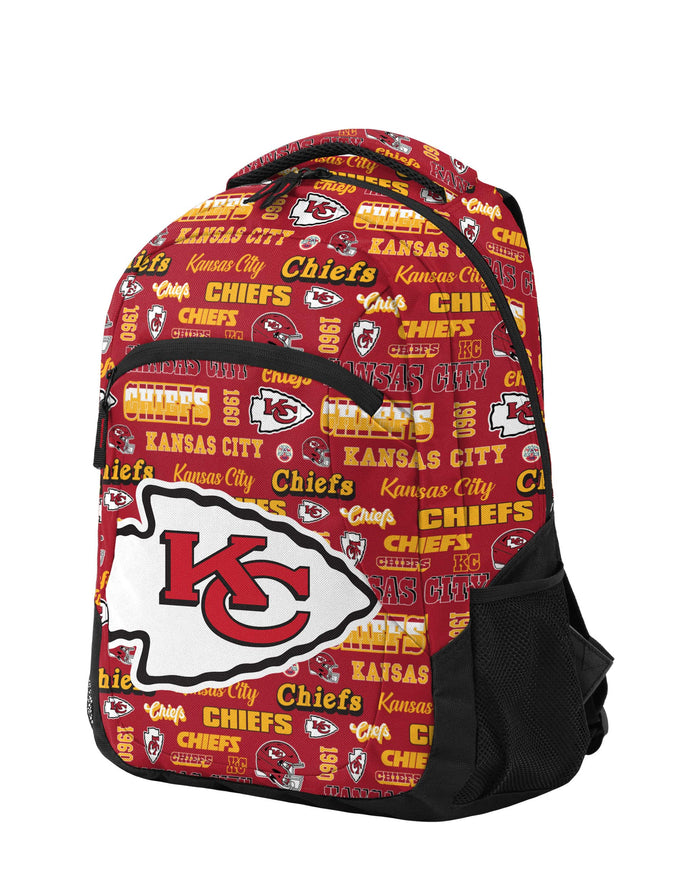 Kansas City Chiefs Repeat Retro Print Action Backpack FOCO - FOCO.com