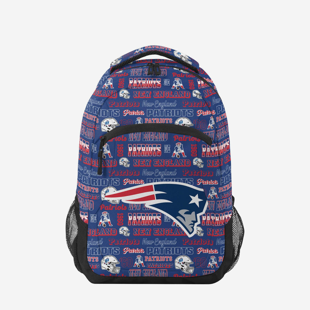 New England Patriots Repeat Retro Print Action Backpack FOCO - FOCO.com