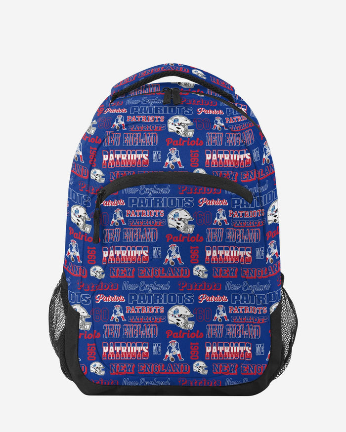 New England Patriots Repeat Retro Print Action Backpack FOCO - FOCO.com